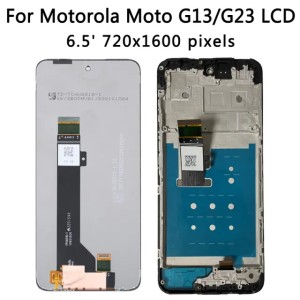 Original For Motorola Moto G13 G23 G53 G73 LCD XT2335-2 Display Touch Screen Digitizer withFrame,For Moto E13 LCD Replacement