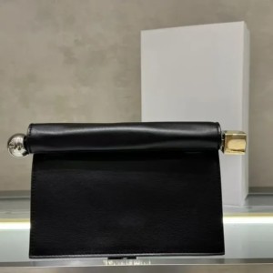 Elegant Genuine Sheep Leather Round Clutch - hot 28cm Party Bag with Sier Chain Strap for Night Outs & Special Ocns