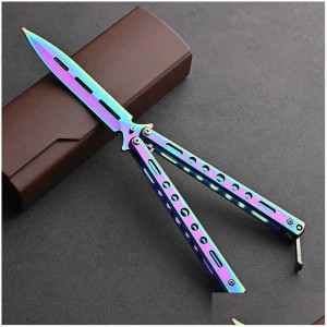 Party Favor Cs Go Karambit Folding Knife Butterfly Gift Game For Dl Blade No Edge Tool Practice In Toy T231123 Drop Delivery Home Ga Otgy2 Best quality