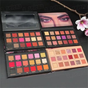 Beauty Eyes Makeup shadows palette 18 colors Eyeshadow Palettes matte shimmer Rose eye shadow palettes 4 styles (Multi)