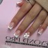 White French Short Press Nail 3D Bow Design Nude Color Fake Nail Maker DIY Female DIY Nail Tips W241026 (Black)