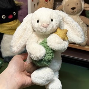 Dolls jellys Cat Bashful Bunny With Tree 2 Plush Children's plush toys Hing crutches Christmas Bonnie Rabbit Soft Toy Cute Soothing the Doll Gift