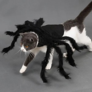 Cat Clothes Dog Halloween Costumes Scary Spider Cosplay For Small Kitten Puppy Clothes Pet Clothing Dressing up Cats Accessories