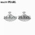 Earring Pearl Settings 925 Sterling Silver Cubic Zirconia Stud Earrings Semi Mounting for DIY 5 Pairs