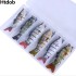 6 Pieces/set Fishing Lures Set With Box Multi Segments Jointed Hard Bait Wobblers Swimbait Crankbait Swim Bass For Pike Sinking 240119