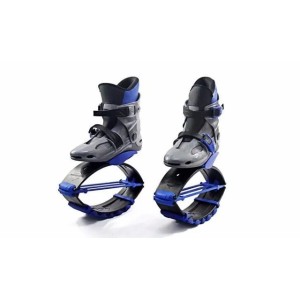 Hot Sale-Kangoo Jumps Boots Shoes Roller Skate Bounce Shoes Kids Teenager Adults Outdoor Sports Fitness Shoes (Blue - Size Size Guide)