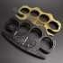 Thickened and Widened Metal Brass Knuckle Duster Finger Tiger Safety Self Defense Outdoor Camping Security Pocket Backpack EDC Tool