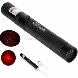 High power USB rechargeable laser flashlight red blue purple green lights beam laser pointer pen interactive cat chaser toy LED pointers with built in battery (mix colors)