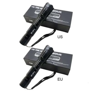 Rechargeable Stun Torch LED Flash Light Defense Flashlight for Home Camping Hiking Emergency