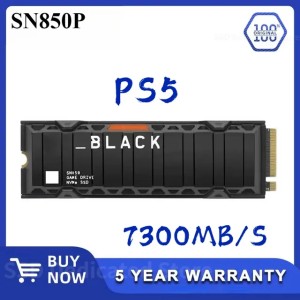 NEW Western original BLACK SN850P with Heatsink SSD 1TB 2TB 4TB M.2 NVMe PCIe 4.0 2280 SSD for PS5 Playstation 5 Gaming Computer
