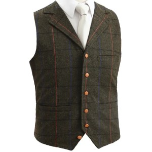 2021 England Styl Wool Groom Vests Wedding Mens slim fit Tailor Made Wedding Party for men Attire Groomsmen Vest Prom Dinner Business (As pictures)