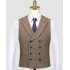 Buyers' PicksDouble Breasted Groom Vests Wedding Brown Wool Herringbone Tweed Groomsmen Vests Men's Suit Party Prom Farm Country Waistcoat Navy Blue (Customize)