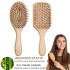 Buyers' PicksBamboo Hair Comb Paddle Brush Hairbrush Massage Hair Brush Large Comb Detangling Hair Combs SAC Massager Prevent Trichomadesis HOT