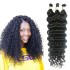 Boho Braids bulk hair for braiding Deep Curly Wave Unprocessed Human Braiding Hair Bulk No Weft 3 Bundle 150g Brazilian