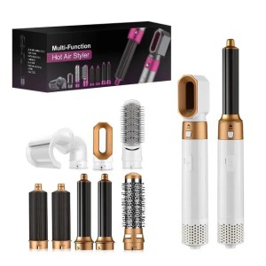 Buyers' PicksElectric Hair Dryer Brush Negative Ions Blow Dryer Comb 8 In 1 Hair Styler Hairdryer Hair Blower Brush Salon Dryers Curling IronXJ250305