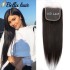 4x4 HD Lace Closure Only Straight Ultra Thin Undetectable Lace Pre Plucked with Baby Hair Natural Black Color Brazilian Virgin Human Hair Transparent Lace BELLA HAIR (Transparent Lace)