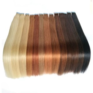 Tape In Human Hair Extensions Skin Weft Tape Hair Extensions 100g/40pieces Brazilian Hair Hablonde Double Sides Adhesive Cheap