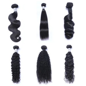 Buyers' PicksMink Brazillian Straight Body Loose Deep Wave Kinky Curly Unprocessed Brazilian Peruvian Indian Human Hair Weave Bundles (Natural Color)