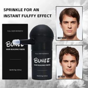 Men's Hair Fiber Powder Keratin Fibers Applicator Hair Building Fibers Spray Hair Loss Instant Regrowth Thickening Powders
