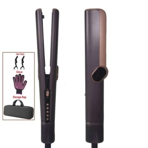 Straightening Iron 2 In 1 Dryer 110000Rpm Wet To Dry Hair Straightener LCD Screen