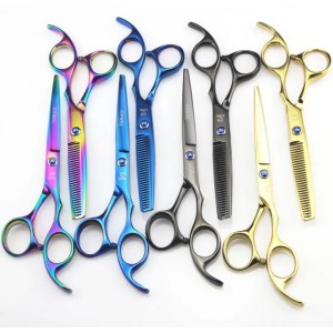 JOEWELL 5.5 inch/6.0 inch 4 colros hair scissors cutting / thinning scissors blue/balck /rainbow/gold
