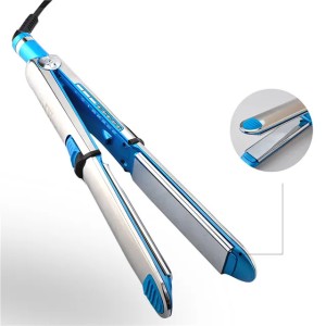 Buyers' PicksHigh Quality Hair Straightener TITANI Hair Straightening Irons 1.25 inch flat irons Straighteners with Retail Box (Blue)