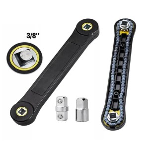 Hand Tools Universal Extension Wrench Adjustable Spanner 38 Inch Ratchet Car Vehicle Replacement Parts Screw Nut Tool Set97758341807482