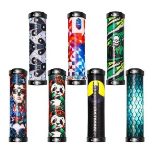CNC Mountain Bike Handlebar Grips Silicone Anti Slip MTB Double Lock On Grips Shock-Absorbing Bike Handle Cover 22.2mm Q250718