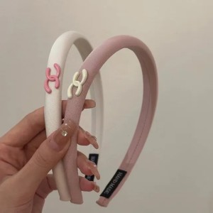 Girly Color~ aron Fresh High Crown Letter Sponge Heightening Contrast Color Headband Clip Hair Accessory