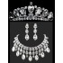 Bridal crowns necklace Headbands Hair Bands Headpieces Bridal tiaras Wedding Jewelries Accessories Silver Crystals Rhinestone Pearls HT0128
