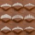 Headpieces Silver Color Bridal Crown And Tiara Hair Accessories For Women Wedding Crystal Rhinestone