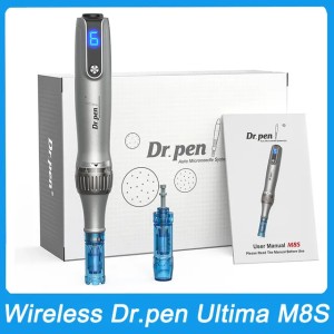 Professional Dermapen Wireless Electric Microneedling Derma Pen With 2Pcs 18Pins Replaceable Needle Cartridges Dr.pen M8S Ultima MTS Tool Skin Care Machine