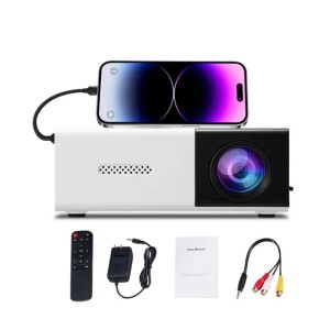 YG300 Pro LED Mini Protable HD Playback HDMI-Compatible USB Home Theater Movies Game Projector for Home Use Camping Projector