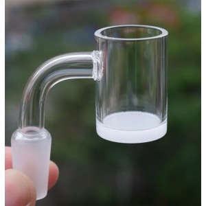 Buyers' Picks25mm OD Opaque 4mm Bottom Smoking 14mm quartz banger nail 10mm 18mm male female for Dab Rig Glass Bong Bowl Pipes Adapter