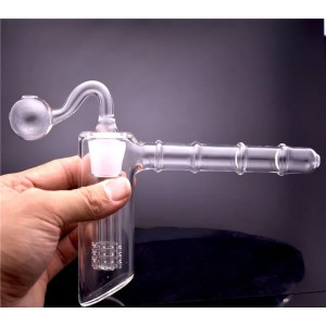1pcs 18mm female Glass Bongs Glass Bubbler Water Bong 6 Arm Per Hammer Glass Percolator Bubbler Smoking Bongs with 18mm oil burner pipe