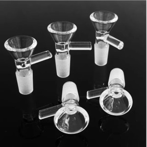 Buyers' Picks14mm Male Glass Bowl Pieces Hookah of Funnel Joint Downstem Smoking Accessories Handle Pipe Bong Oil Dab Rigs