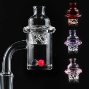 New 25mm Quartz Banger Nail with Spinning Carb Cap and Ruby Terp Pearl Female Male 10mm 14mm 18mm for Dab Rig Bong Smoke Accessory D2501