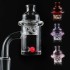 New 25mm Quartz Banger Nail with Spinning Carb Cap and Ruby Terp Pearl Female Male 10mm 14mm 18mm for Dab Rig Bong Smoke Accessory D2501