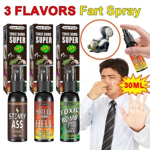 30ml Fart Gag Spray Prank Joke Plastic Terrible Smell Spray Party Supplies Spoof Odor Spray for Adults Kids Halloween Funny Toys