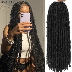 Human Hair Bulks 14 18 24 Inch Goddess Butterfly Locs Crochet Hair Ginger Burgundy Blonde Dreadlocks Butterfly Faux Soft Locs Crochet Hair Braids 230906 (27 Color-3pcs/lot)