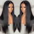 Human Hair Capless Wigs Joedir 44 Glueless Human Hair Wig Straight HD Lace Wig Transparent Lace Front Wig Pre Plucked Bone Straight Human Hair Wigs x0802 (natural)