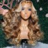 Highlight Brown Blonde Body Wave Human Hair Wigs 13x4 Lace Frontal Wig Pre Plucked Synthetic Lace Front Wig for Women (Customize wig) Highlight Brown Blonde Body Wave Human Hair Wigs 13x4 Lace Frontal Wig Pre Plucked Synthetic Lace Front Wig for Women (Customize wig)
