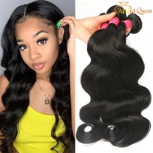 Peruvian Virgin Hair Bundles 4Pcs/lot Unprocessed Human Hair Weaves Peruvian Body Wave Virgin Hair Wefts Natural Black (Natural Color)