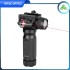 LED Flashlight Torch Tactical Gun Light Quick Detachable Vertical Grip with Integrated Red Laser Hunting Light Aluminum
