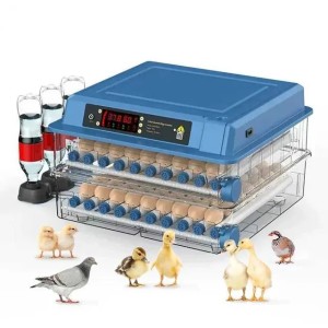 12/15/24 Eggs Small Household Automatic Intelligent Incubator Poultry Waterbed Incubators And Temperature Controler H241115 (blue)