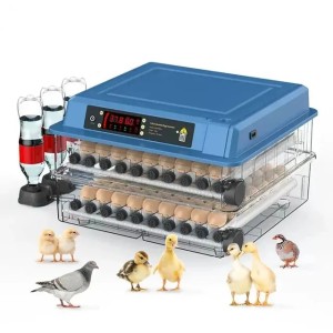 12/15/24 Eggs Incubator Small Household Automatic Intelligent Incubator Poultry Waterbed Incubators And Temperature Controler 250613 (blue)