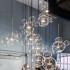 Pendant Lamps Glass Minimalist Molecular Nordic Chandelier Ltalian Designer Creative Bubble Glass Restaurant Dining Room Hanging Lights (Shade Transparent)