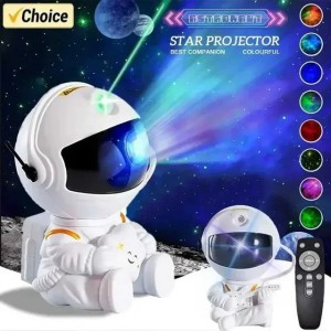Star Projector Galaxy Night Light Astronaut Space Projector Starry Nebula Ceiling LED lights for bedroom home decoration childrens gifts Z250508 (Emitting Yhy White Guitar)