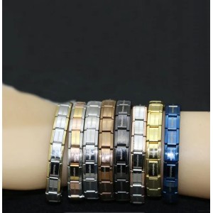 yahan nomination jewelry popular style stainless steel bracelet letter and stretch fashion bangle for everybody use jewelry7376021