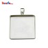 Beadsnice 925 Sterling Silver Square Pendant Base fit 25mm Cabochon Bezel Setting for DIY Jewelry Making ID26726 Beadsnice 925 Sterling Silver Square Pendant Base fit 25mm Cabochon Bezel Setting for DIY Jewelry Making ID26726